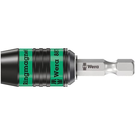 Wera 887/4 RR Rapidaptor Universal Bit Holder with ring magnet, 1/4 in x 57 mm 5052490001