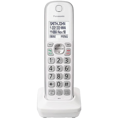 Panasonic Cordless Phone Accessory Handset for TGD63x Series - Cordless KX-TGDA63W