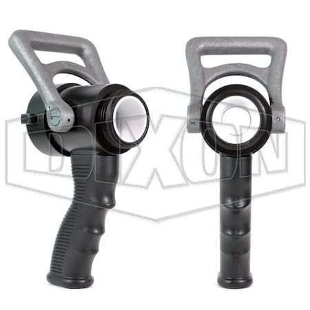 Dixon Forestry Grade Ball Shut-Off Nozzle with Pistol Grip, 1-1/2 in Inlet, Anodized Aluminum Body FBSO150S-PG