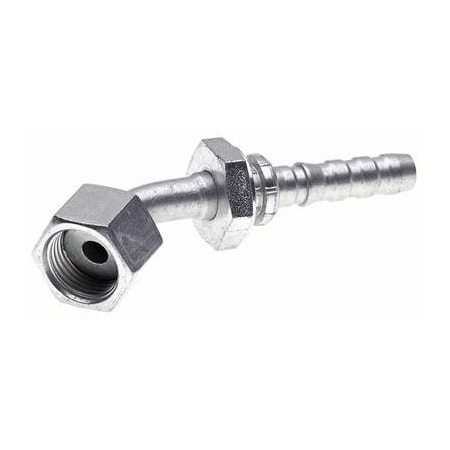 Gates Female Flat-Face O-Ring Swivel - 45 Bent Tube GlobalSpiral G20234-0606