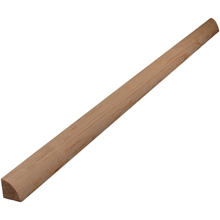 Alexandria Moulding 3/4'' W.x3/4'' H.x8 ' L. Solid Pine Quarter Round Molding 0W105-20096C1