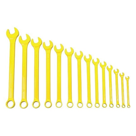 Williams Combination Wrench Set, 1 1/4" L, Stl, SAE JHWWS1172YSC