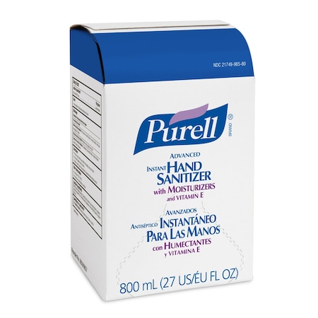 Purell Hand Sanitizer Gel, 800mL Bag-in-Box Refill 9657-12