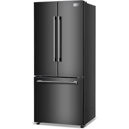 Black&Decker 16.0 French Door Refrigerator with handle and Ice maker - Black BRF1600GIMB