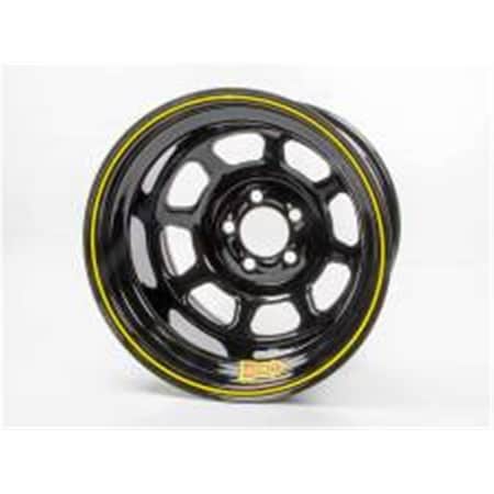Active Athlete 58-104730 15 x 10 in. 58 Series Rolled Wheel, Black - 3 in. Back Spacing AC1395087