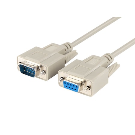 Monoprice Db 9 M/F Cable Molded, 10 ft. 443