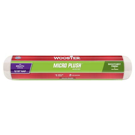 Wooster R235 14 in. Micro Plush 0.31 in. Nap Roller Cover 71497167996