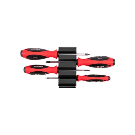 Tekton Square Screwdriver Set with Modular Organizers, 4 IN Shanks, 4-Piece, #0-#3 DWQ90100