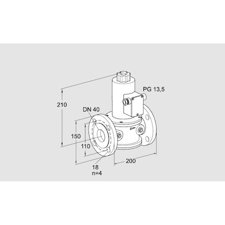 Honeywell Kromschroder VLV, SOLND, GAS, VG 40/33F10NT33 KS85260160