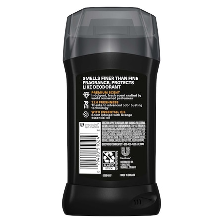 Axe Black Vanilla with Orange Plus Sandalwood Essential Oils Premium Deodorant Stick, 3oz, 12PK 69995616