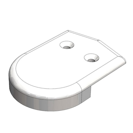 Taco Marine TACO 2in Rub Rail End Cap - White F90-0001WN