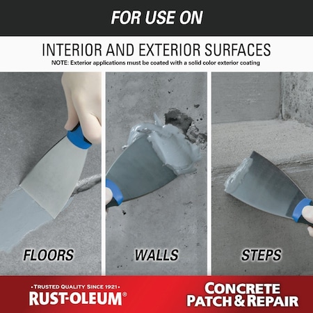 Rust-Oleum Concrete Patch & Repair Kit Gray 24 Oz. 301012