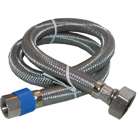 Westlake Pipe & Fittings 3/8'' Cx1/2'' FIPx72'' L SS Braided Supply Faucet Connector 10-0173