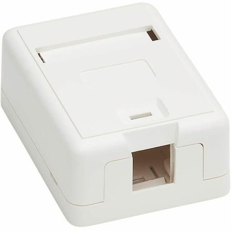 Tripp Lite Eaton Tripp Lite Series Surface-Mount Box for Keystone Jack - 1 Port, White, TAA N082-001-WH
