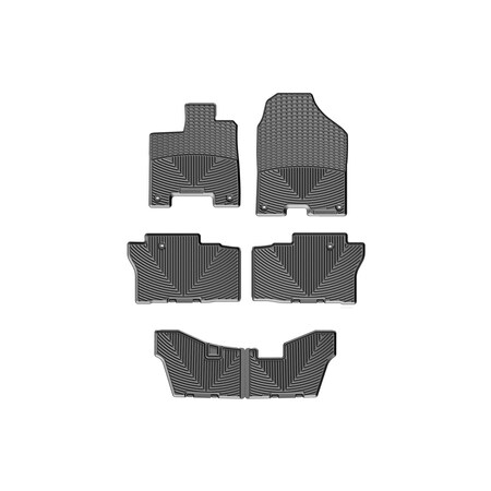 Weathertech Black, Front, Rear, and Rear All Weather Floor Mats W363-W364-W365