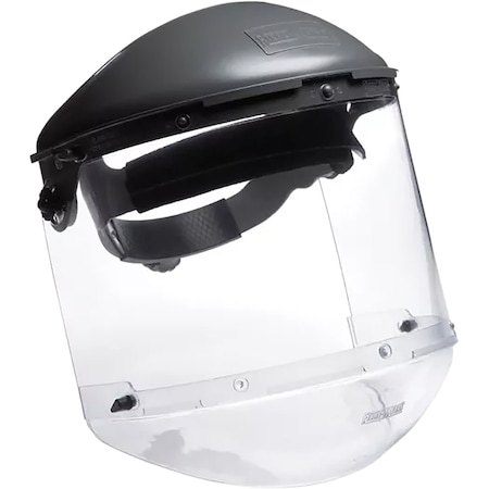 Fibre-Metal By Honeywell Clear Polypropionate Face Shield Set with 4" Crown and Chin Guard FM400DCCLC