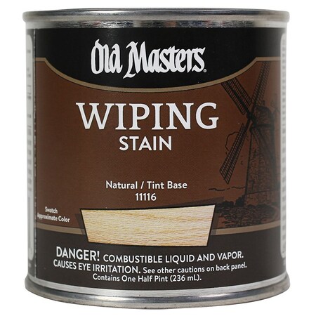 Old Masters 1/2 Pt Natural Tint Base Oil-Based Wiping Stain 11116