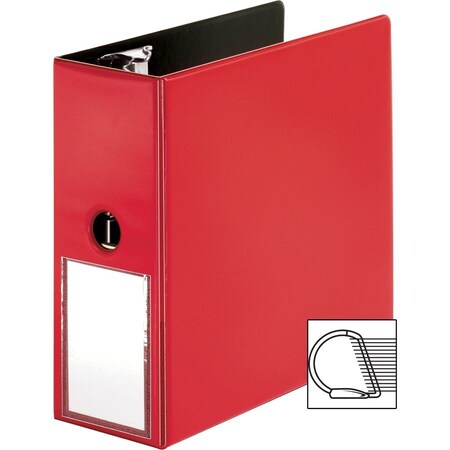 Business Source 5 DRing Binder, Red BSN33124