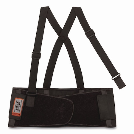 Ergodyne ProFlex 1650 Economy Elastic Back Support Brace, Medium, 30in to 34in Waist, Black 11093