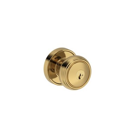 Baldwin Residential Door Knobs Keyed Entry Lifetime Brass ENBRERRR003SMC