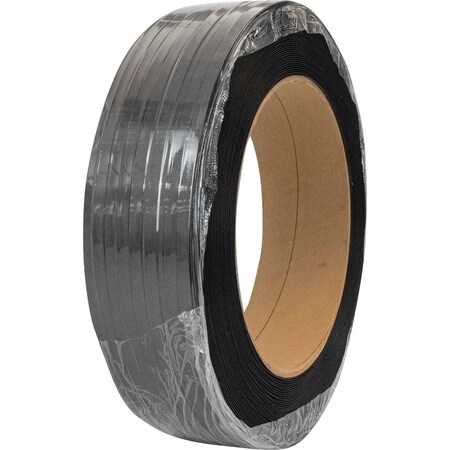 Encore Packaging Polypropylene Strapping Coil - Black, 5/8" x .025" x 7200', Embossed, 16" Core PPS58025-7200