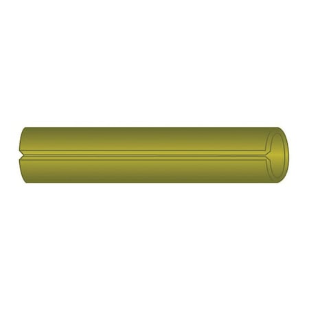 Huyett Slotted Spring Pin, Standard Duty, Cad Plt High Carbon Steel, .25 Dia x 2 L x .048 Wall MS16562-068