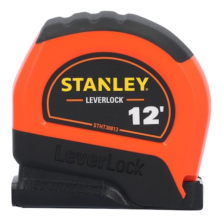 Stanley LeverLock 12 ft. L X 0.5 in. W Compact Tape Measure STHT30813S