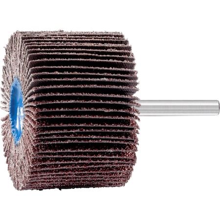 Pferd 2-1/2'' x 1-1/2'' Mounted Flap Wheel - 1/4'' Shank - Ceramic oxide - 40 Grit 45443