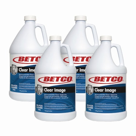 Betco Clear Image Glass and Surface Cleaner, 1 gal Bottle, 4PK 1920400