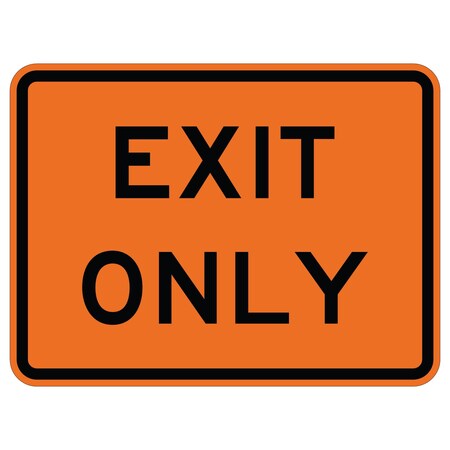 Sign Solutions Usa Traffic Sign, 48 in Width, Aluminum Sign, Horizontal Rectangle DUS12DFO4836E5-3