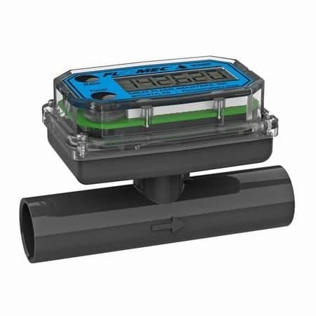 Omega Turbine Flow Meter, Economical, Liquid, 2 GPM to 20 GPM, 3/4 ", NPT Female, 3 %, 316 SS, PVC, Ceram TM07NQ9GMA
