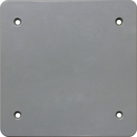 Southwire Double Gang Gray Non-Metallic Weatherproof Blank Cover PBC2-UPC