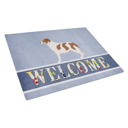 Carolines Treasures Aidi Atlas Mountain Dog Glass Cutting Board - Large BB8334LCB