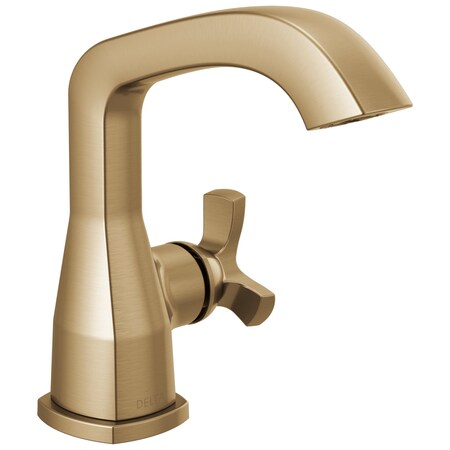 Delta Stryke Single Handle Bathroom Faucet, 6.56 in, Lumicoat Champagne Bronze 5766-CZ-PR-MPU-DST
