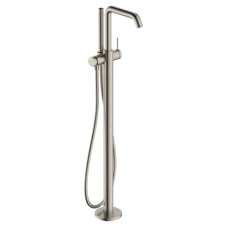Hansgrohe Tecturis S Freestanding Tub Filler with 1.75 GPM Handshower in Brushed Nickel 73440821