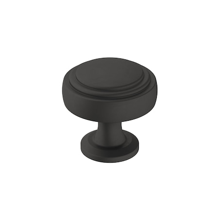 Amerock Winsome 1-1/4 in 32 mm Diameter Matte Black Cabinet Knob BP36765FB