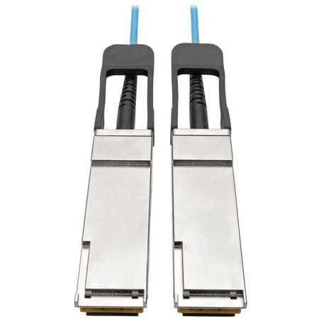 Eaton Tripp Lite Series QSFP+ to QSFP+ Active Optical Cable - 40Gb, AOC, M/M, Aqua, 3M 9.84 ft. N28F-03M-AQ