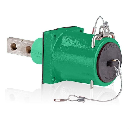 Leviton Rhino-Hide 49 Series Male Rec Green 49MR2-CG