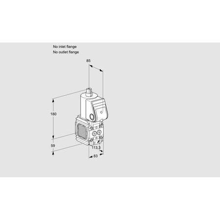 Honeywell Kromschroder VLV BDY, SOLND, 1 1/2 2 1/2NPT, GAS VAS 3T KS88006661
