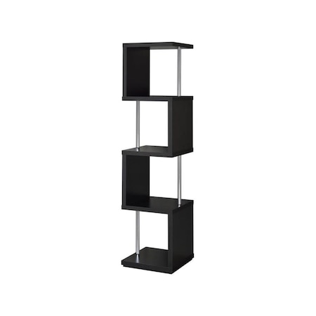 Coaster 66.5 x 15.5 x 15.5 in. Home Office Bookcase, Black 801419