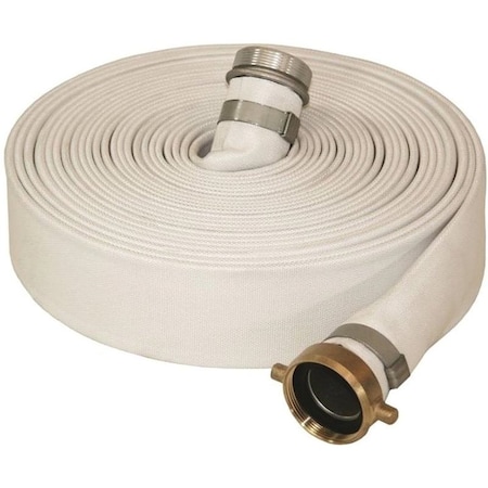 Abbott Rubber Mill Discharge Hose, 50 ft L, Male Thread x Female, Rubber 1131-2000-50