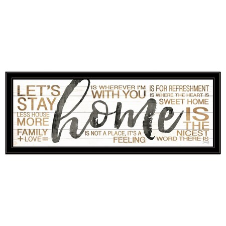 Homeroots Home 4 Black Framed Print Wall Art 405225