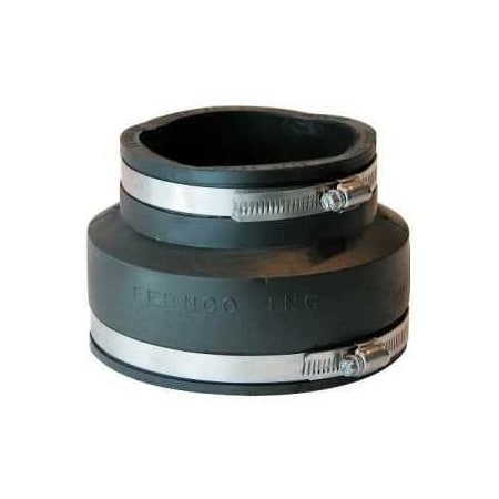 Fernco Flexible Coupling, 5 x 4 in, PVC, 4.3 psi Pressure P1056-54