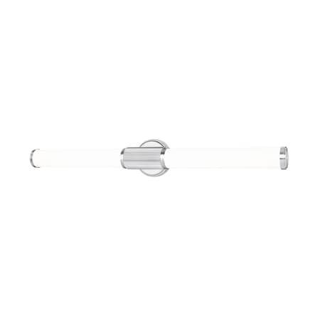 Z-Lite Solange 1 Light Vanity, Brushed Nickel/Opal White, 32.5 In W x 4.75 In H 1021-32W-BN-LED