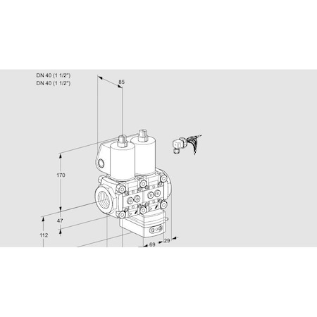 Honeywell Kromschroder VCG2E40R/40R05NGEWL3/MMMM/PPPP KS88101163