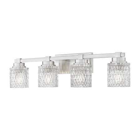 Z-Lite Jacqueline Brushed Nickel 4 Light Vanity 6101-4V-BN