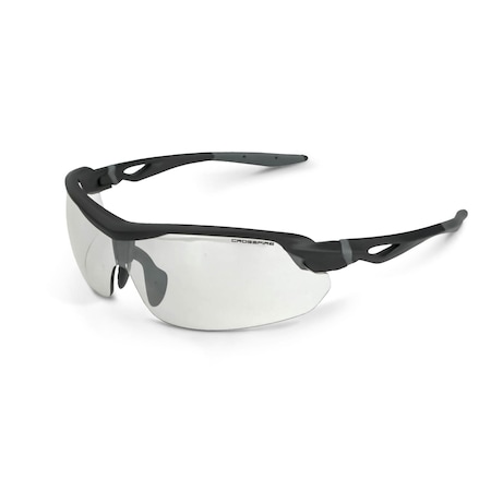 Crossfire Safety Glasses, Wraparound I/O Polycarbonate Lens, Scratch-Resistant,  392215