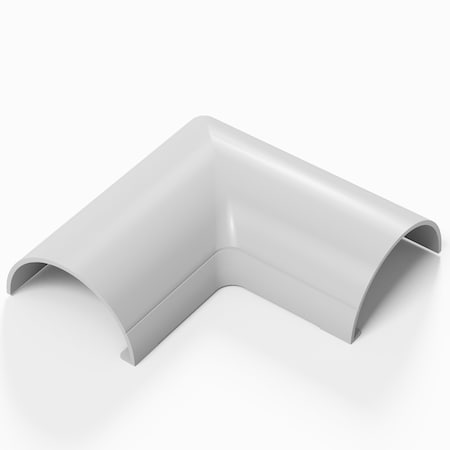 D-Line 1.18 x 0.59in White Flat Bend, 2PK US/FLFB3015W-2PK