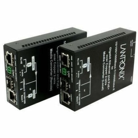 Transition Networks MEDIA CONVERTER, IP GB POE+ OVER 2-WIRE, LOCAL UNIT EO2PSE4052-111