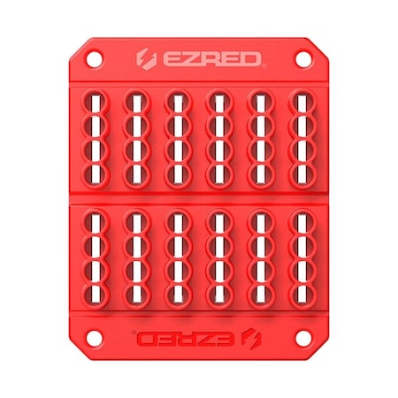 Ezred Mag Bit Hldr, Red, Polymer, 6 in - L EZBIT-R